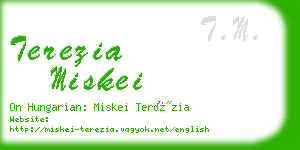 terezia miskei business card